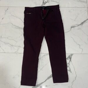 Men's Burgundy Jeans